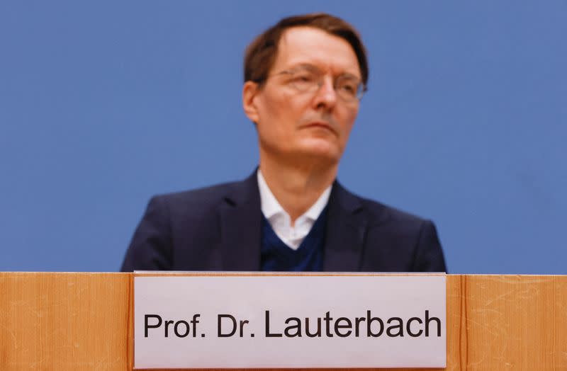 News conference of German Health Minister Karl Lauterbach on the COVID-19 situation in Germany