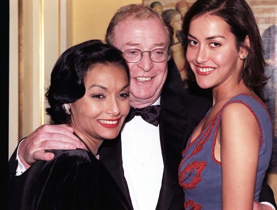 Michael Caine with his wife Shakira and daughter Natasha in London's Dorchester Hotel tonight (Thursday) where he picked up the Dilys Powell award for outstanding achievement at the London Film Critics Awards