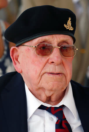 British World War Two veteran Bill Blackburn, 98, attends a ceremony for the anniversary of the Battle of El Alamein, at El Alamein war cemetery in Egypt, October 20, 2018. REUTERS/Amr Abdallah Dalsh