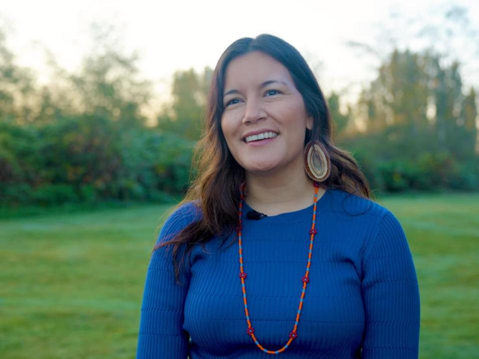A new First Nations Guardians Network, launched last month, is 'building on momentum' of Indigenous land-stewardship programs across the country, said Dahti Tsetso of Fort Simpson, N.W.T. She is the deputy director of the Indigenous Leadership Initiative. (Submitted by Dahti Testso - image credit)
