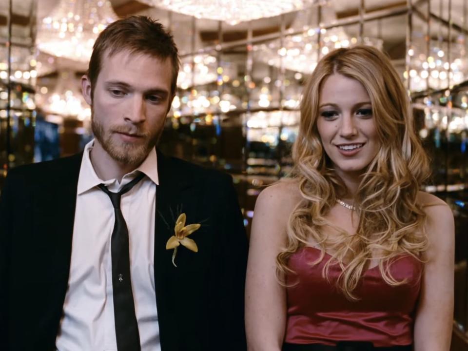 Emory Cohen as prom date and blake lively as ex girlfriend in a segment of new york i love you