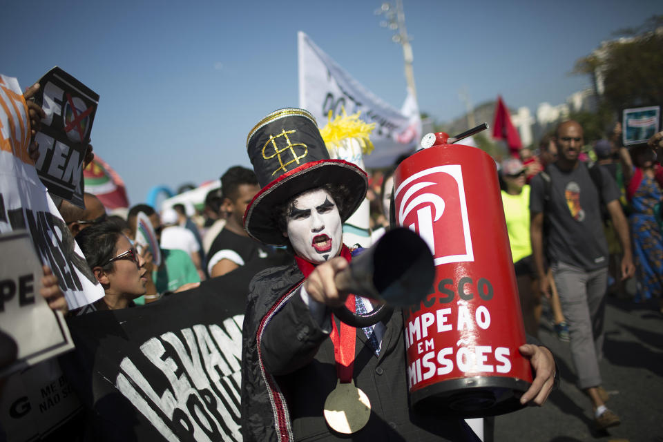 Demonstrator at the Rio’s 2016 Summer Olympics