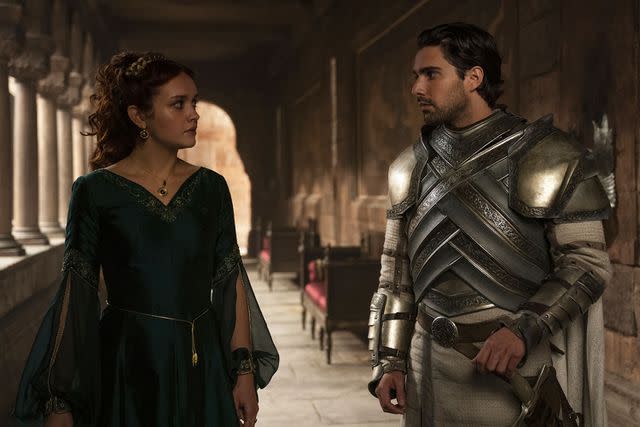 Ollie Upton/HBO (L) Olivia Cooke and Fabien Frankel on 'House of the Dragon'