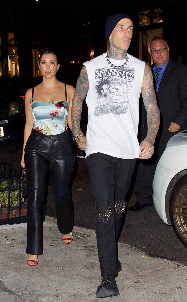 Kourtney Kardashian, Travis Barker, Date Night