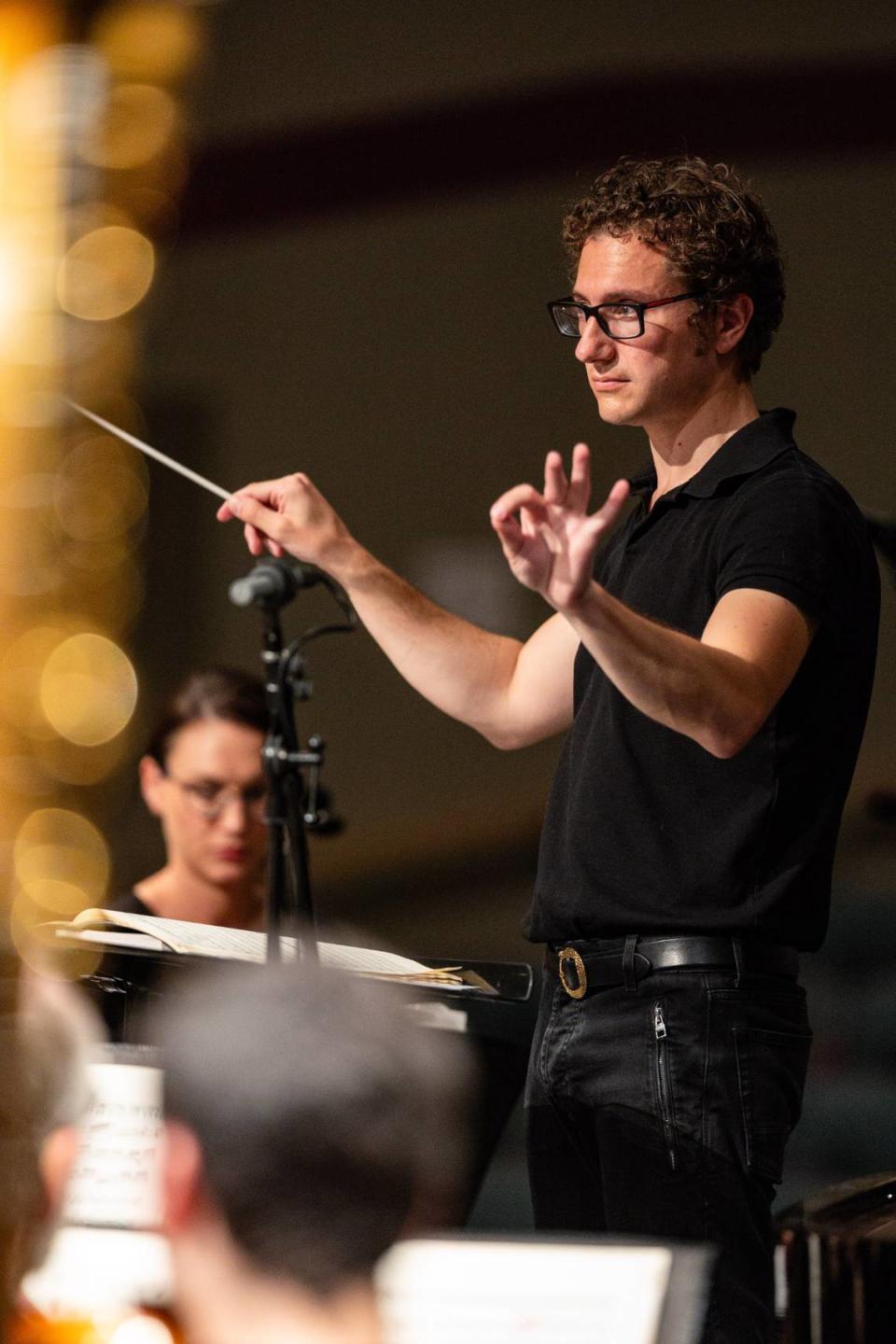 Louisville Orchestra conductor Teddy Abrams at a performance in Somerset. The orchestra has been on a two-year tour of Kentucky cities. Stevens Media Services