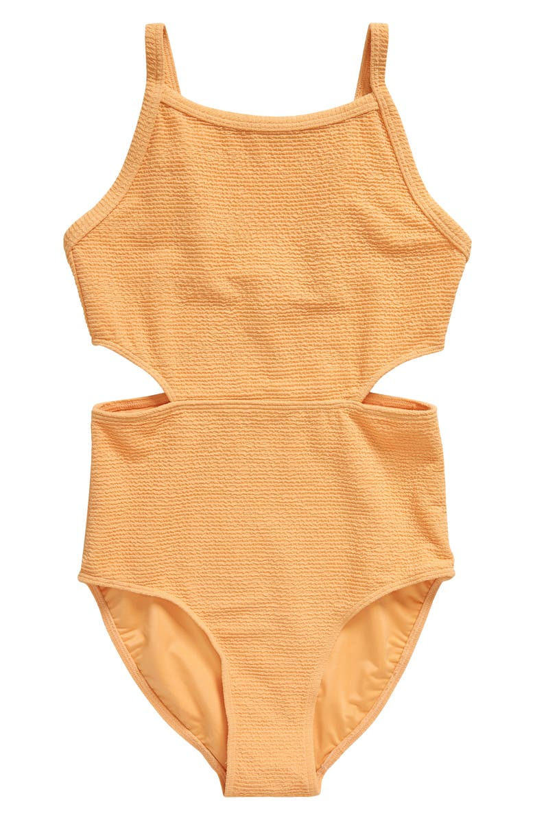 Zella Girl Kids Paradise Cutout One-Piece Swimsuit