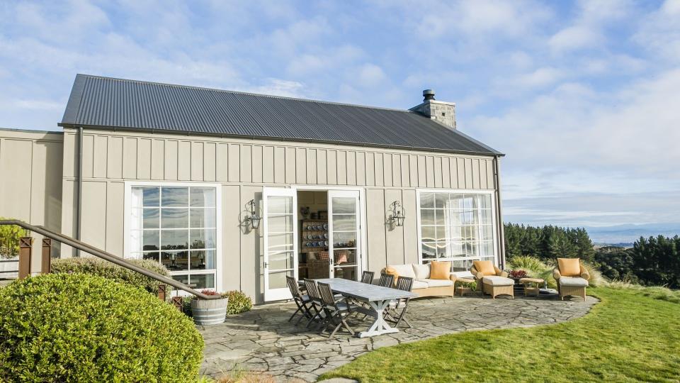 The Farm at Cape Kidnappers at Hawke's Bay is a rustic-style luxury retreat.