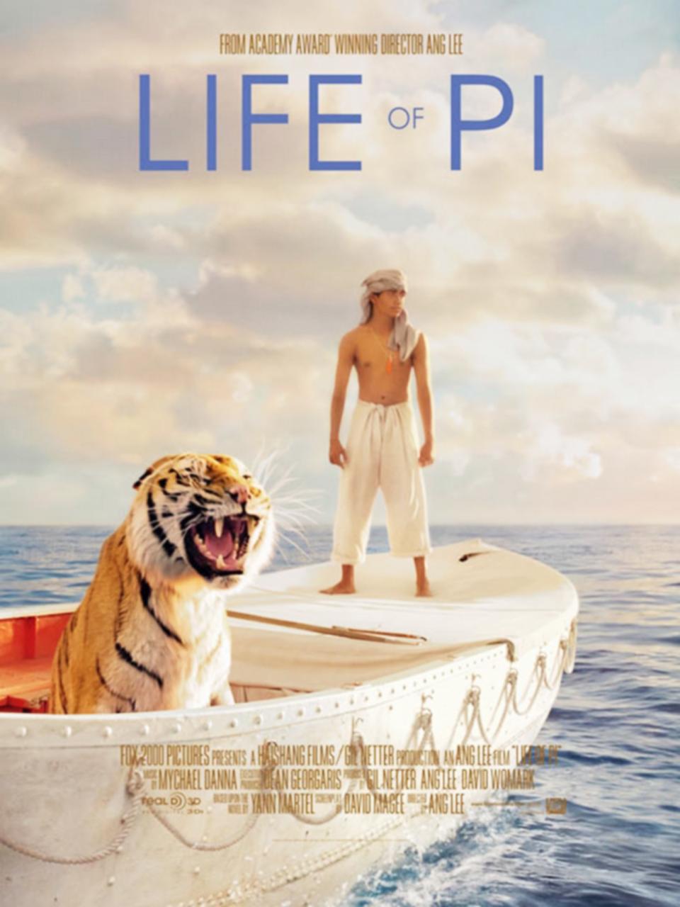 LIFE OF PI, Suraj Sharma on US poster art, 2012, TM and Copyright ©20th Century Fox Film Corp. All rights reserved./courtesy Everett Collection