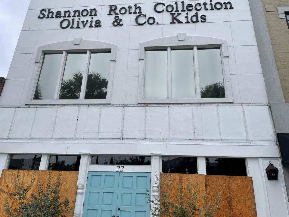 There wasn't much activity in downtown Ocala on Wednesday as Hurricane Ian made its way across Florida from west to east, and it also was quiet Thursday morning. The Shannon Roth store is on the downtown square.