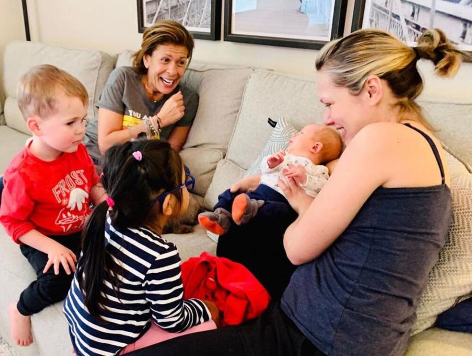 Hoda Kotb (L) and Dylan Dreyer with their kids | Hoda Kotb/Instagram