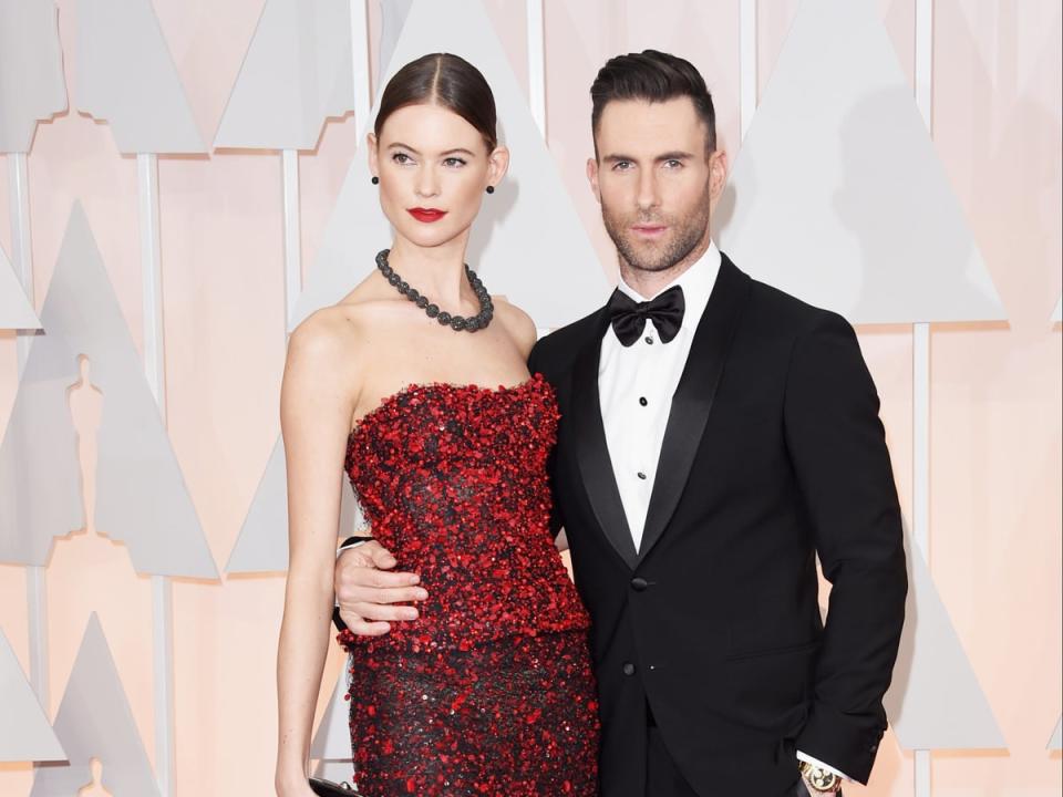 Adam Levine and his wife Behati Prinsloo (Getty Images)