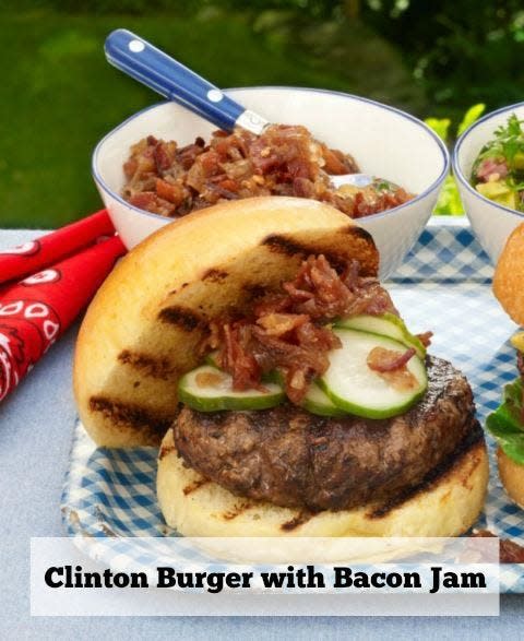 Clinton Burger with Bacon Jam