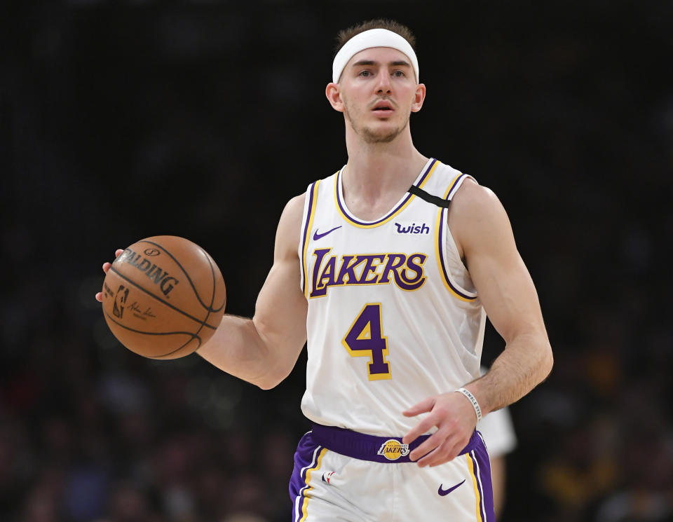 Los Angeles Lakers guard Alex Caruso skipped his sisters wedding last weekend to stay inside the NBA bubble.