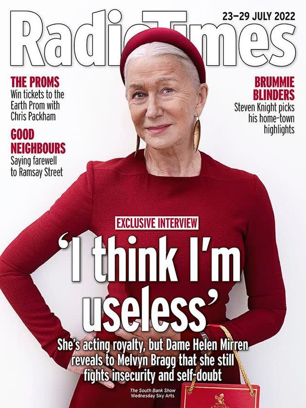 Mirren appears on the cover of this week's issue of the Radio Times. (Photo: Colin Hutton/Sky UK Ltd)