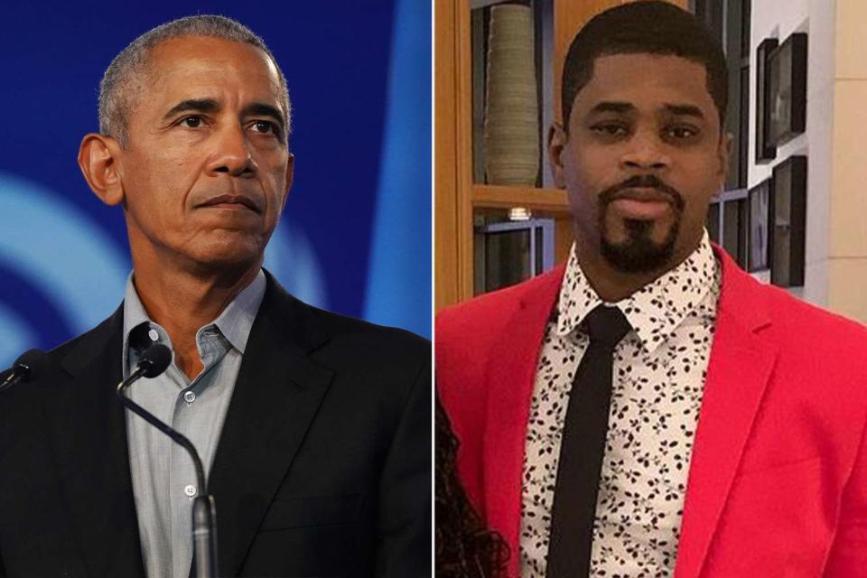 <p> Ian Forsyth/Getty, Tafari Campbell/Instagram</p> Former President Obama (left) is mourning the death of his personal chef Tafari Campbell.