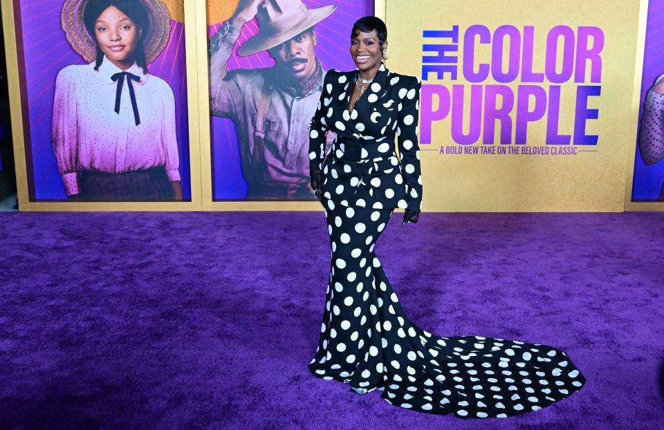 Fantasia Barrino at the world premiere of "The Color Purple" in December 2023.