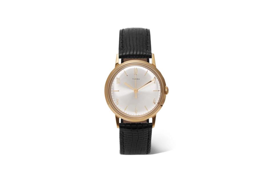 TIMEX Marlin 34mm gold-tone watch