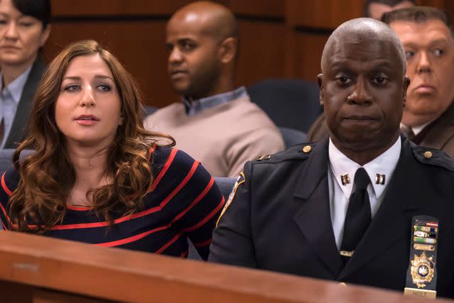 <p>FOX Image Collection via Getty</p> Chelsea Peretti and Andre Braugher