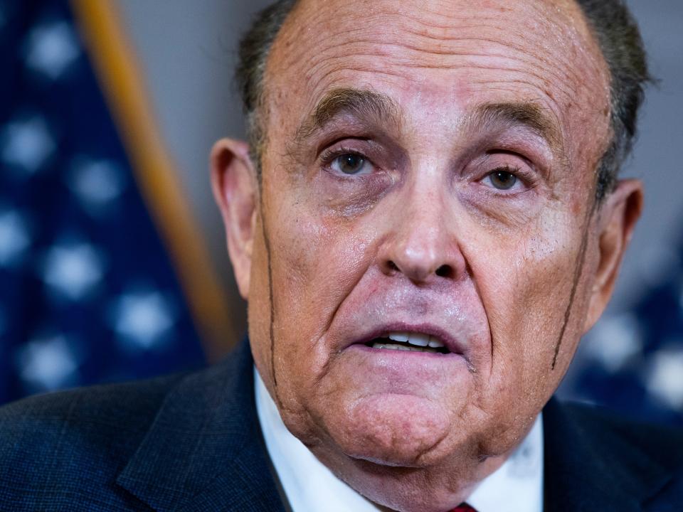 Former Mayor of New York and attorney to Donald Trump, Rudy Giuliani.