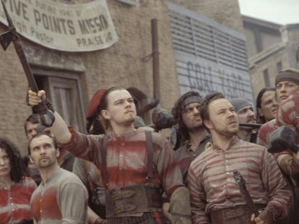 Leonardo DiCaprio and Graham in 2002’s ‘Gangs of New York’ (Miramax)