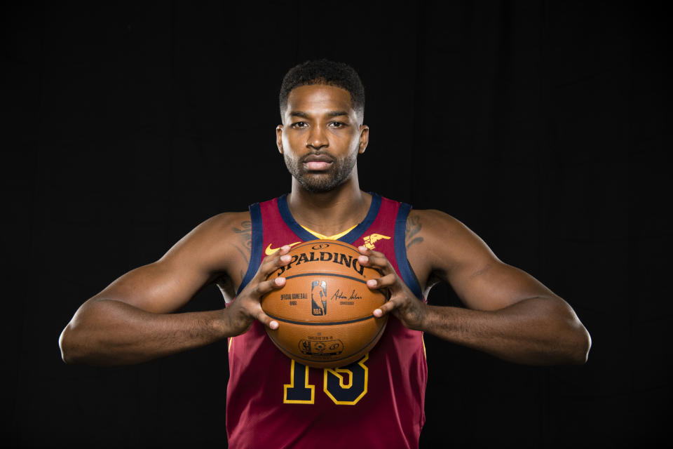 Tristan Thompson wants you to know that he and the Cavaliers are super serious, you guys. (Getty)