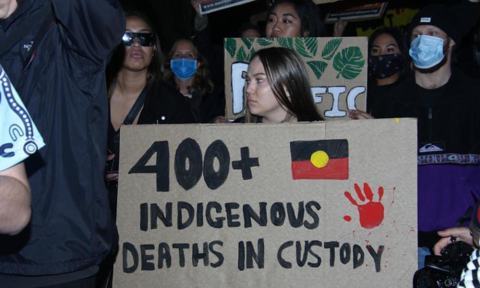 Protesters in Sydney earlier this week.