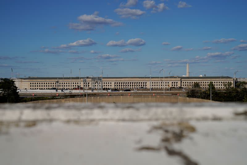 The Pentagon building is seen in Arlington, Virginia