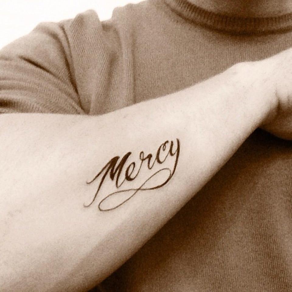 nick jonas mercy tattoo instgram october 2012