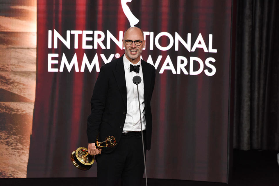 Winner of the Founders Award, Jesse Armstrong at the 51st International Emmy Awards, Roaming, November 20, 2023 in New York City