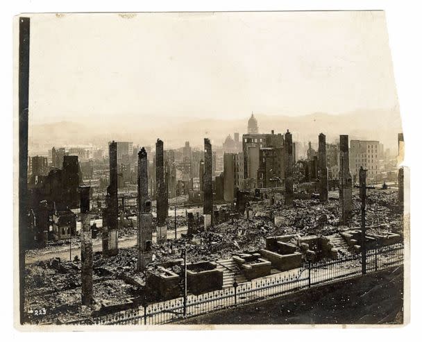 PHOTO: Destroyed buildings and rubble are shown following the San Francisco earthquake in 1906. (Gado via Getty Images, FILE)