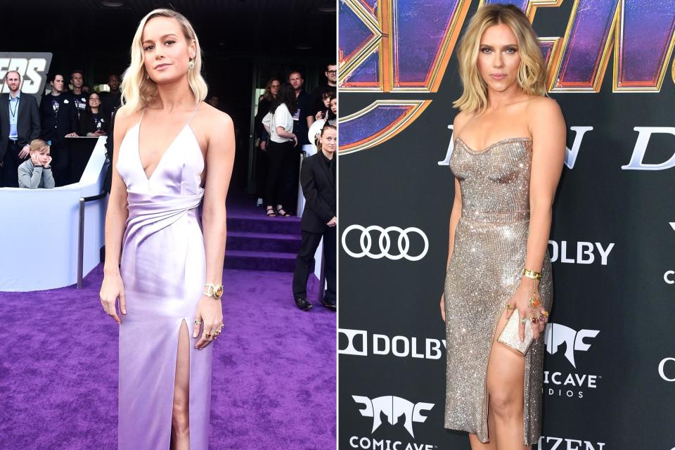 Avengers: Endgame's Brie Larson, Scarlett Johansson don Infinity Gauntlet jewelry