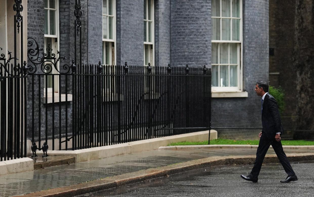 Rishi Sunak walks back into Number 10