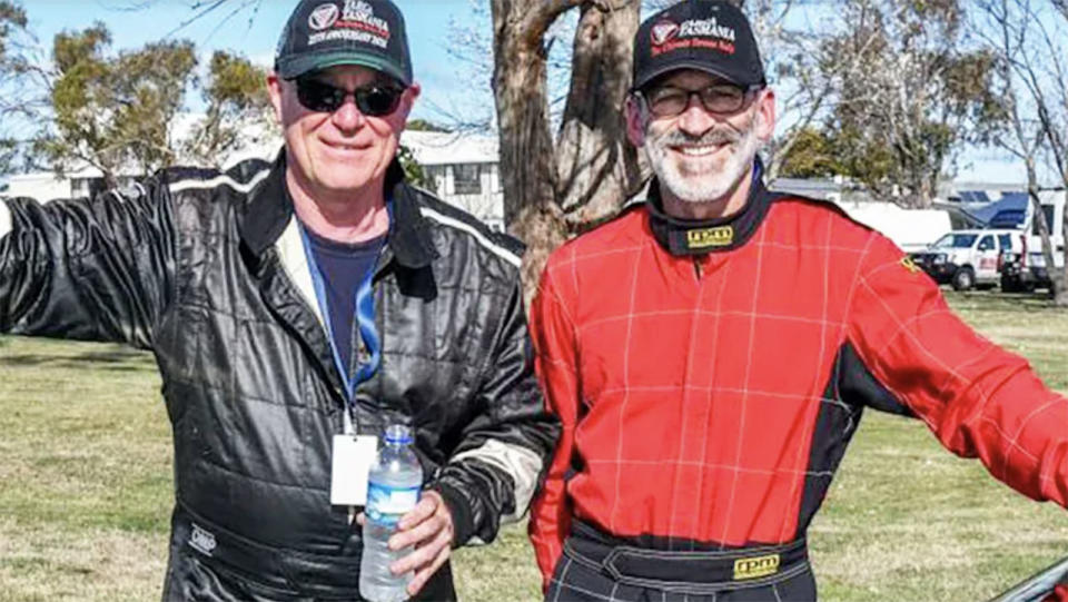 Shane Navin, pictured here before Targa Tasmania in 2021. 