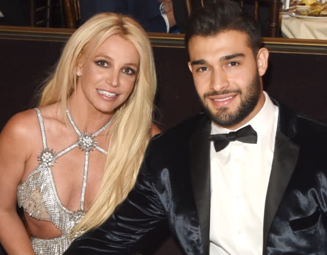 BEVERLY HILLS, CA – APRIL 12: Honoree Britney Spears and Sam Asghari attend the 29th Annual GLAAD Media Awards at The Beverly Hilton Hotel on April 12, 2018 in Beverly Hills, California. <em>Photo by J. Merritt/Getty Images for GLAAD.</em>