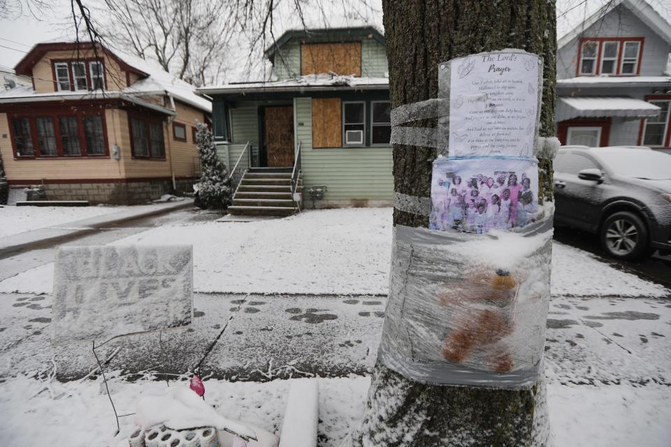 The home of Clarence and Lisa Liggans on Dartmouth Ave. in Buffalo, Jan. 13.  A fire broke out New Year's Eve that killed five children; Lisa Liggans remains in the hospital with injuries and burns she received from the fire.
