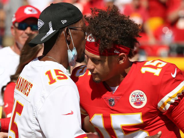 Scott Winters/Icon Sportswire/Getty Pat Mahomes and Patrick Mahomes.