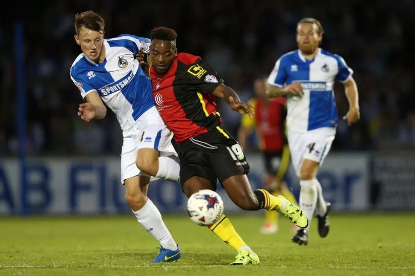 Bristol Rovers in action against Birmingham City in 2015 -Credit:David Davies/PA Wire