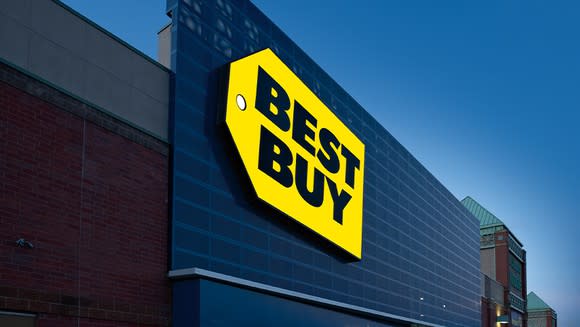 The exterior of a Best Buy store