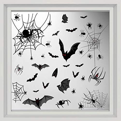 24) Halloween Window Clings Decals