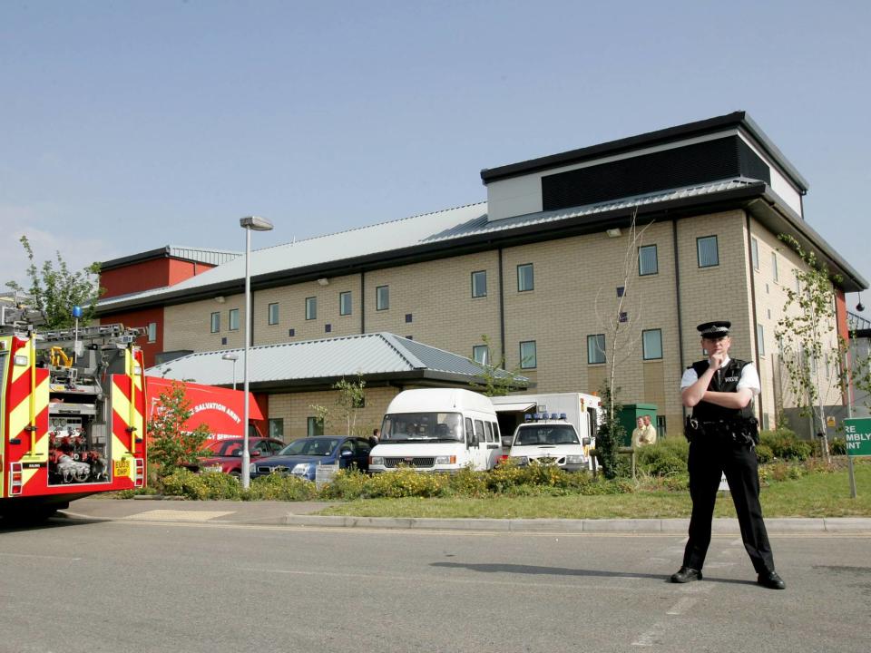 Overcrowding at the Harmondsworth Immigration Detention Centre has been criticised: REUTERS