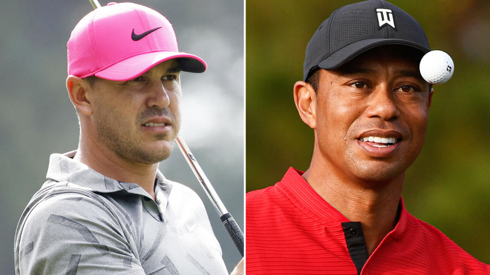 Brooks Koepka says the PGA Tour's new 'Player Impact Program' will likely reflect the massive publicity generated for the sport by superstar Tiger Woods. Pictures: Getty Images