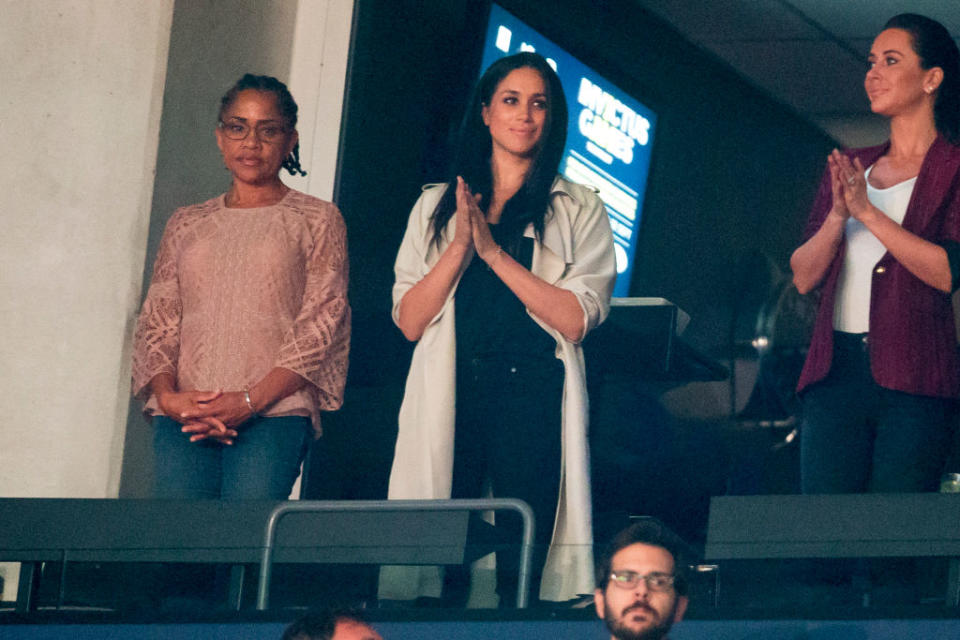 <em>Meghan Markle also wore the Canadian brand to the closing ceremony of the 2017 Invictus Games in Toronto. (Getty Images)</em>