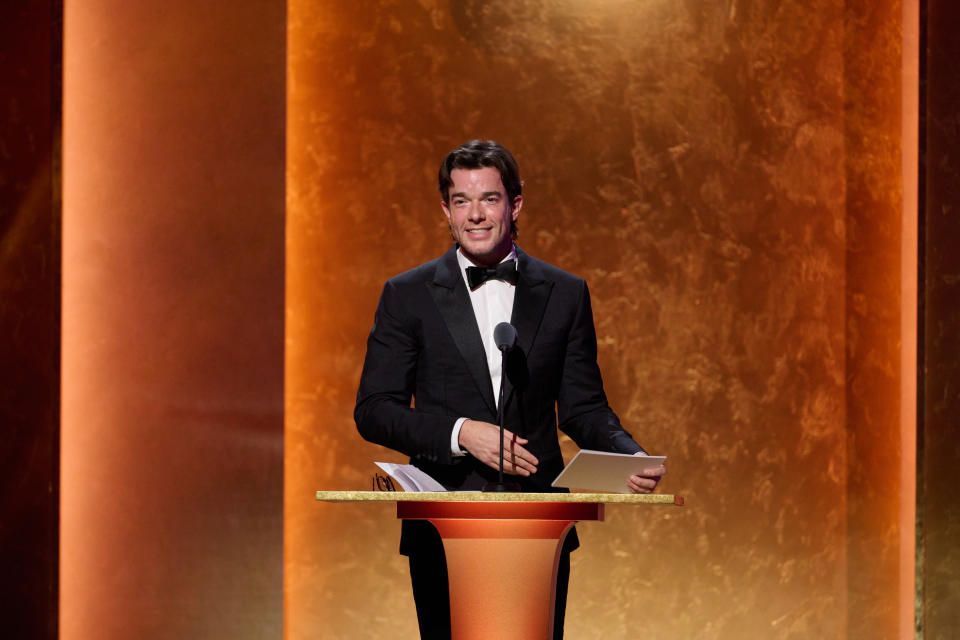 John Mulaney at the 14th Governors Awards in the Ray Dolby Ballroom at Ovation Hollywood on Tuesday, January 9, 2024