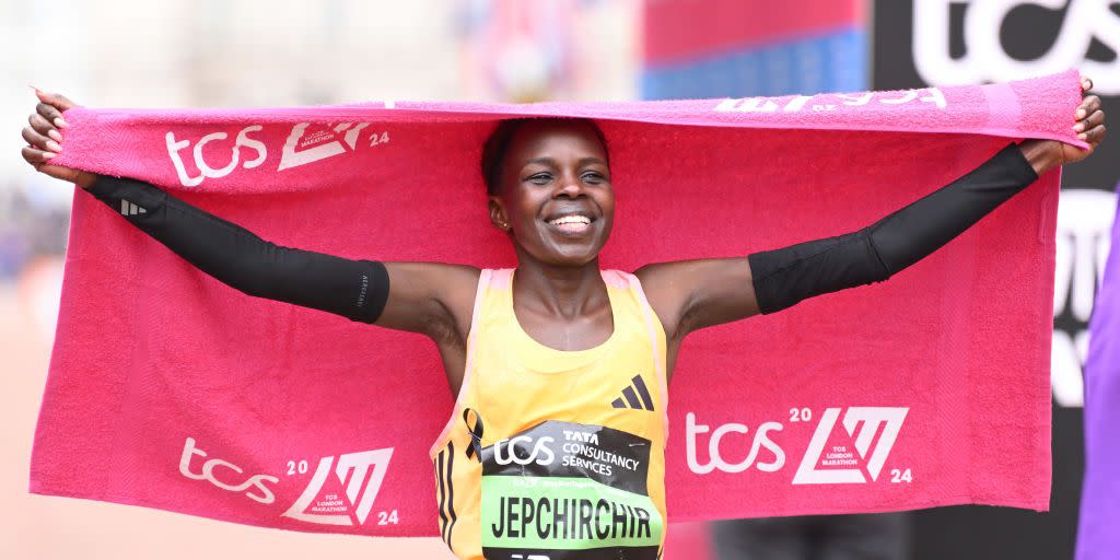 peres jepchirchir wins the london marathon 2024