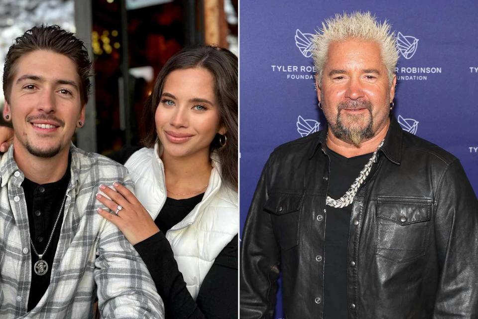 <p>Debbie Desoto; Jesse Grant/Getty</p> Hunter Fieri and Tara Bernstein; Guy Fieri