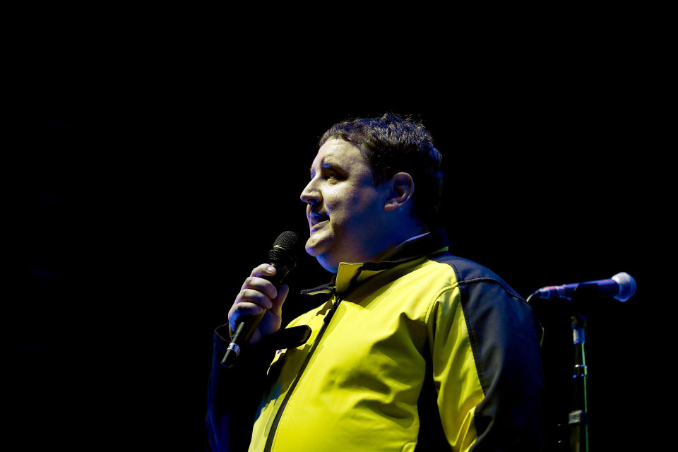 EDITORIAL USE ONLY Peter Kay during the We Are Manchester benefit show, amid heightened security at the re-opening of the Manchester Arena tonight for the first time since the terror attack by suicide bomber Salman Abedi who detonated his device in the foyer of the venue at the end of an Ariana Grande concert, killing 22 and injuring scores of others on May 22.