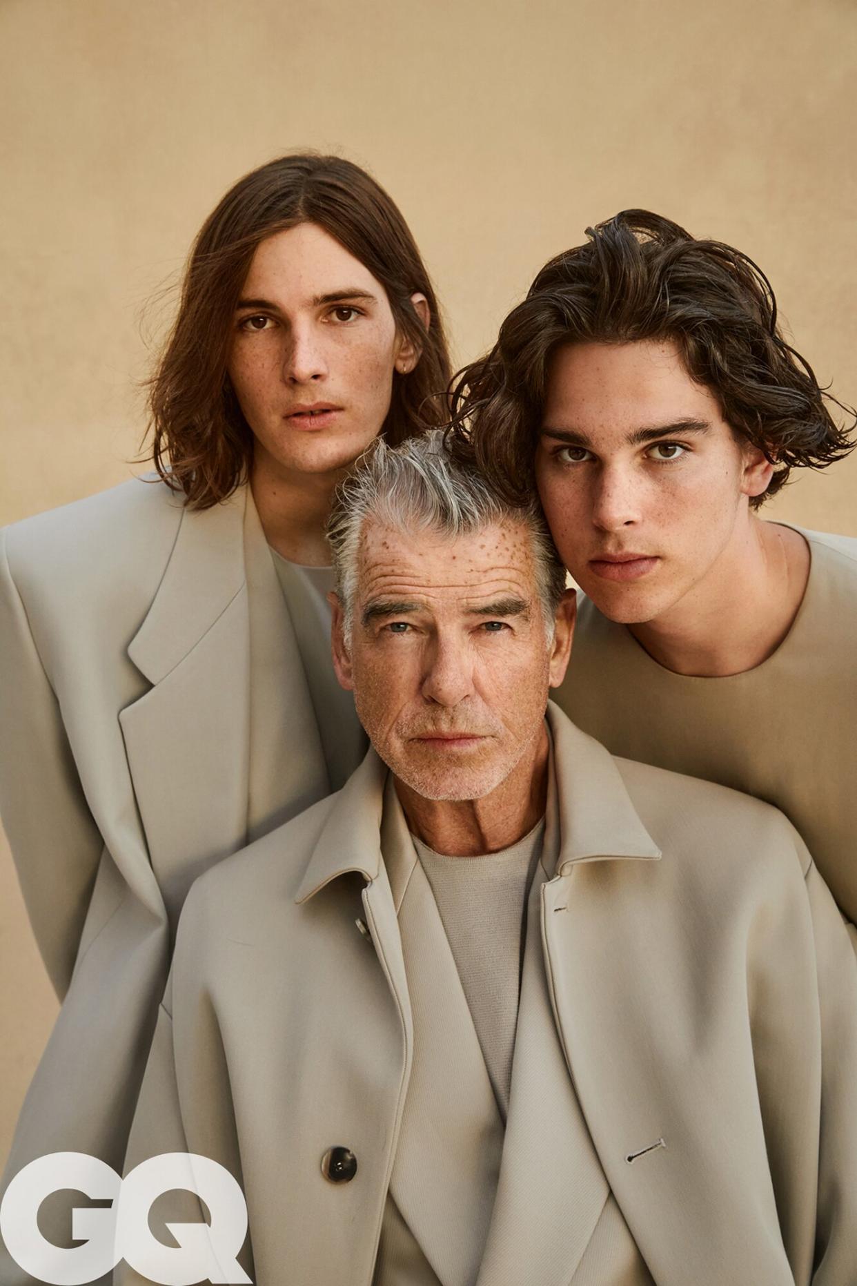 Pierce Brosnan and his Sons