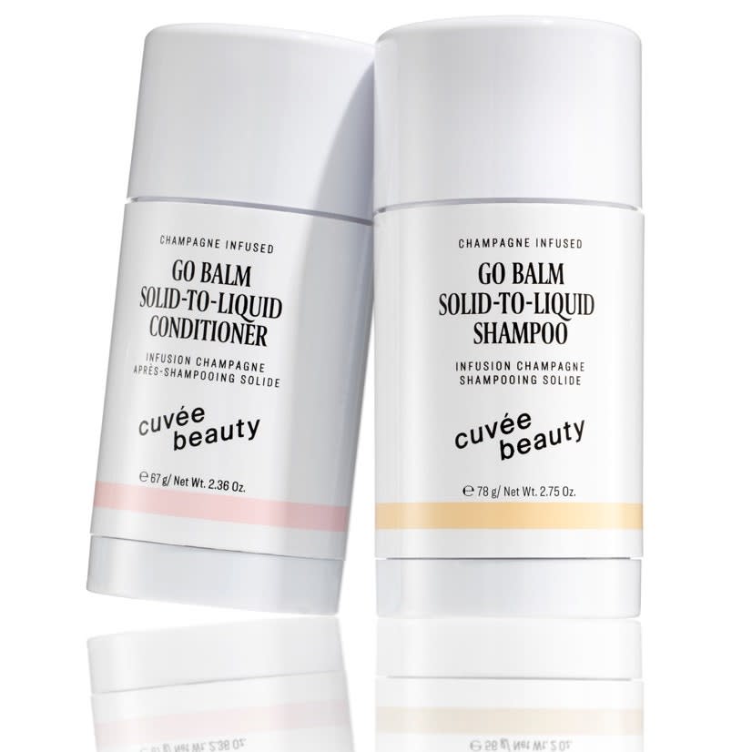 Cuvée Beauty Go Balm Solid-to-Liquid Shampoo and Conditioner