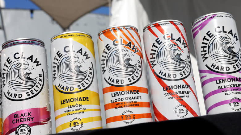 Lineup of White Claw products