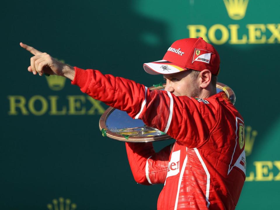 Vettel leapfrogged Hamilton at the first pitstops and never looked back (Getty)